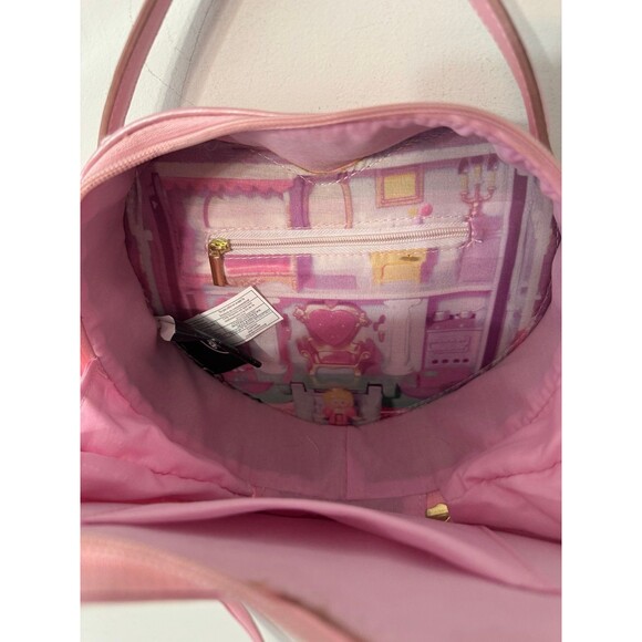 POLLY POCKET PINK QUILTED HEART CROSSBODY BAG nwot - Picture 4 of 9